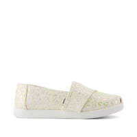 Alpargata Classic Kids Shoe Natural Iridescent Leopard - Side View