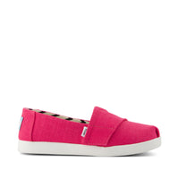 Alpargata Classic Kids Shoe Fuchsia Heritage Canvas - Side View