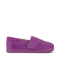 TOMS x Jamie Mizrahi Alpargata Classic Kids  Shoe Water Repellent Bright Mulberry Suede - Side View