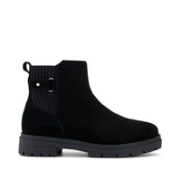 Astrid Boot Water Repellent Black Suede - Side View
